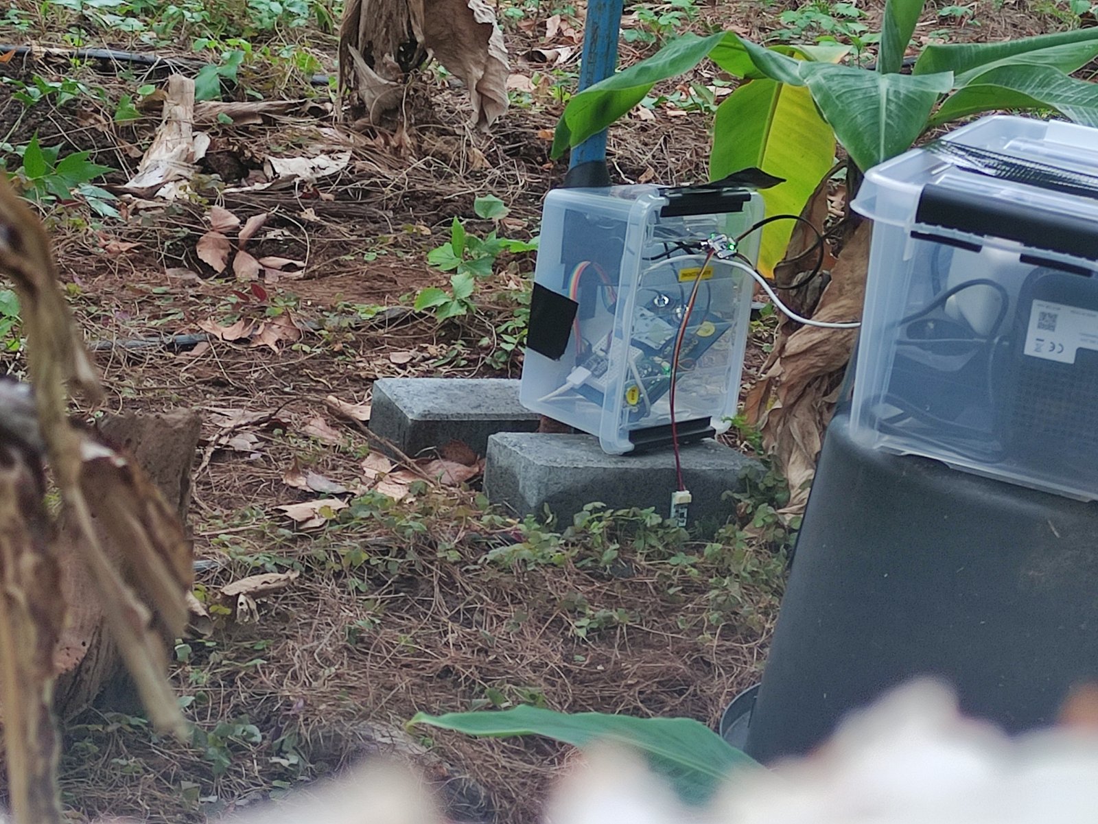 The Vegetal Media kit and enclosure deployed in the field